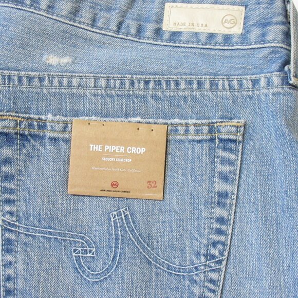 NWT Adriano Goldschmied AG Piper Crop in 26 Years Thrasher Slouchy Jeans 32 - Picture 8 of 10